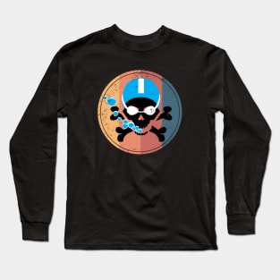 Retro Swimming Skull 1 Long Sleeve T-Shirt